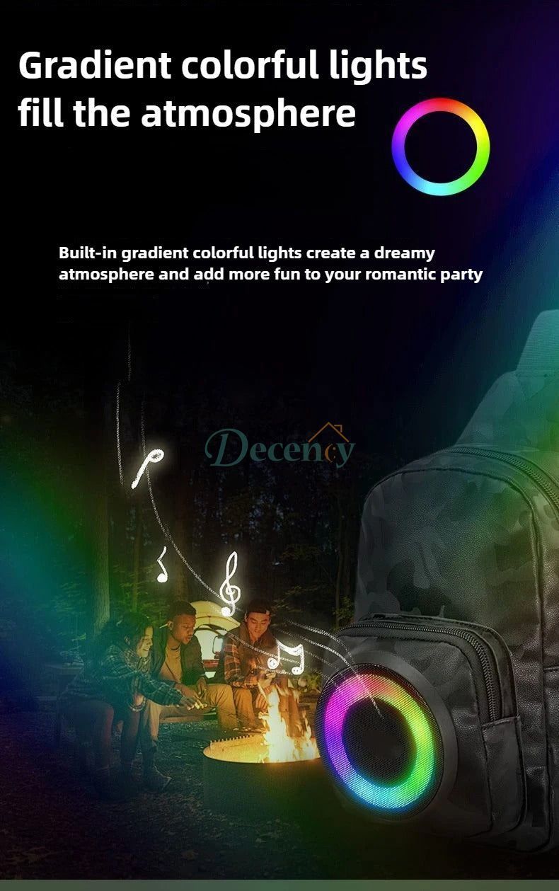 Backpack Bluetooth Speaker Large Capacity Rechargeable Waterproof Power Bank for Hiking Cycling traval speaker bag