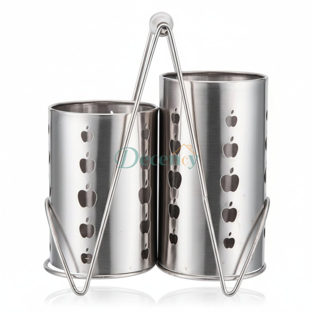 Stainless steel spoon stand.
