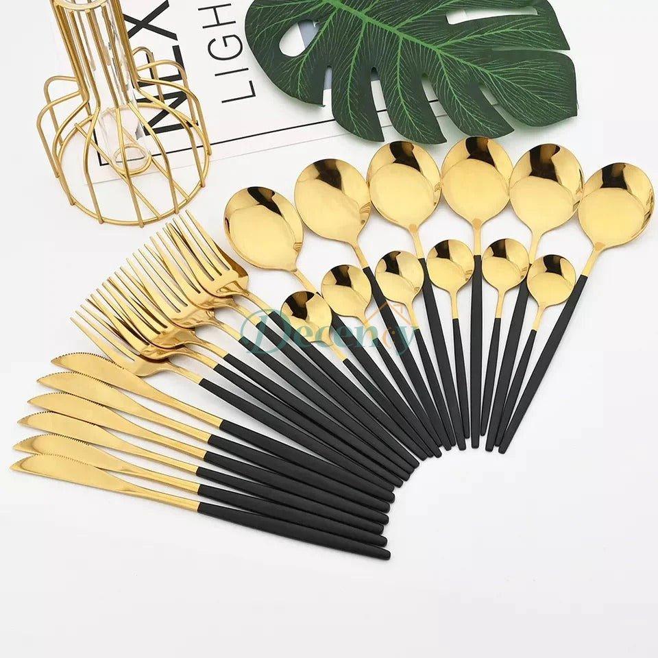 Luxury Polished Cutlery Set – 24 Pcs Set