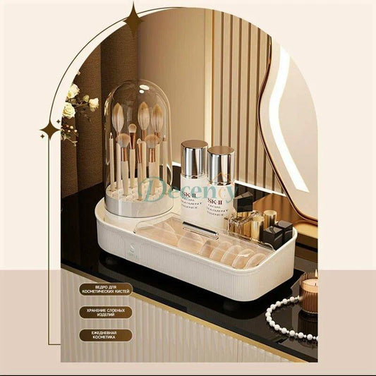 Large Capacity 360 Degree Rotating Plastic Makeup Organizer (Premium Quality)