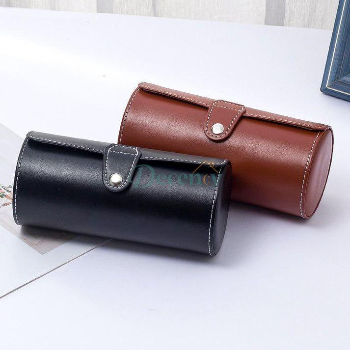 3 Slot Leather Watch Box - Decency