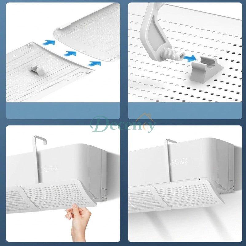 Adjustable Split AC Air Deflector Universal Wings (60-93cm)