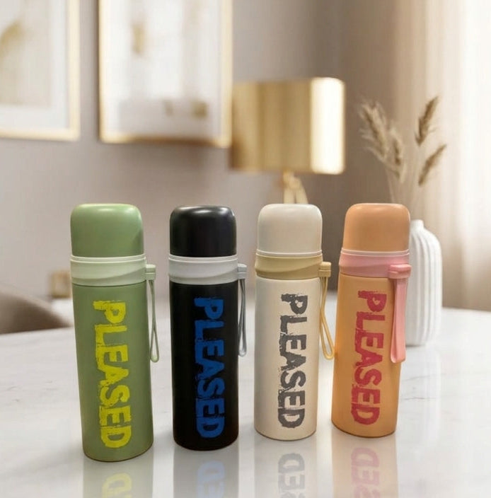500ml Pleased Insulated Vacuum Water Bottle with Strap