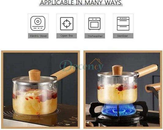 Glass Cooking Pan (2200ML)