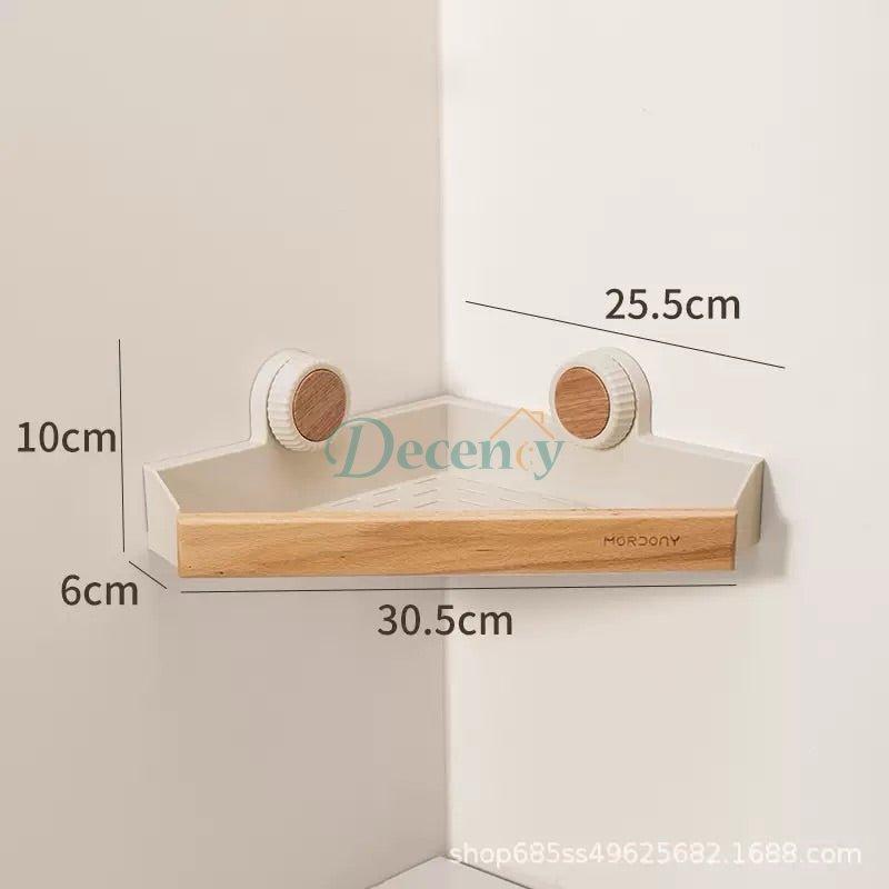 AquaLine Adhesive Corner Wall Shelf Rack