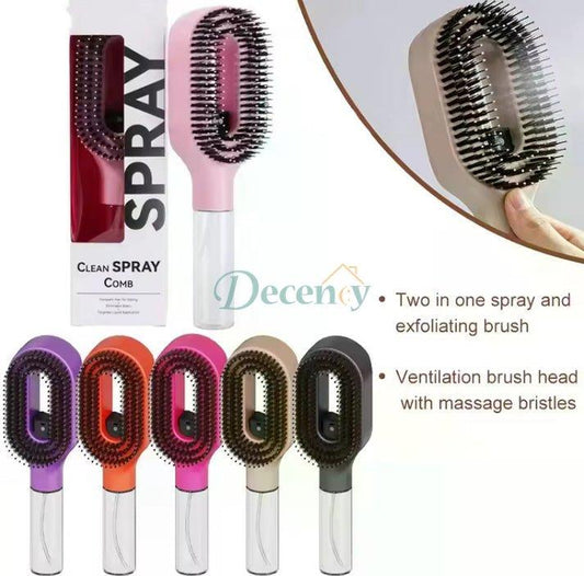 2-in-1 Water Spray Hair Comb & Detangling Brush