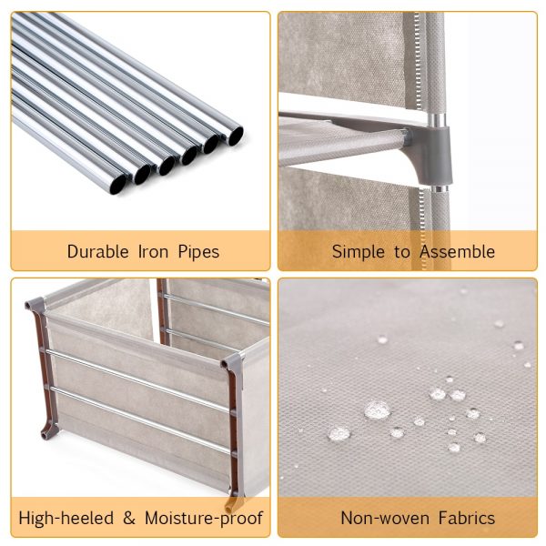 Multipurpose 4 Layer Oxford Storage Rack