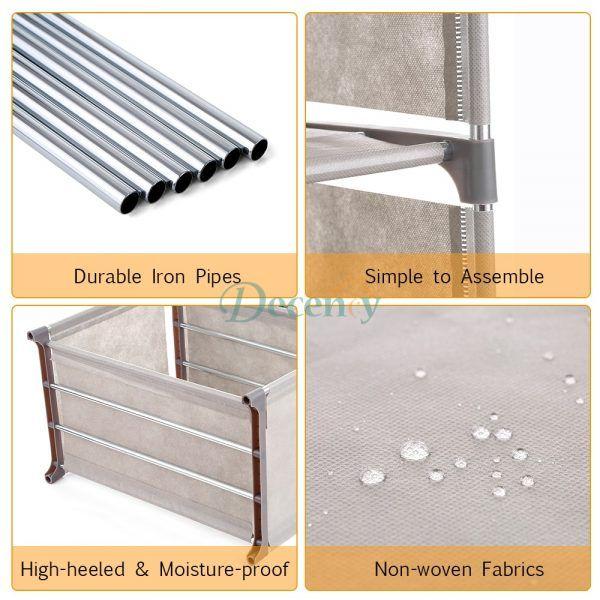 Multipurpose 4 Layer Oxford Storage Rack