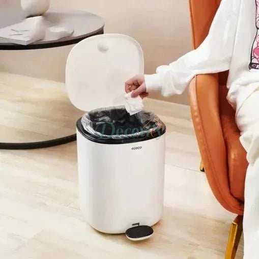 Ecoco 11L Hydraulic Pedal Dustbin with Inner Bucket