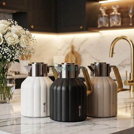 Feenik Stainless Steel Vacuum Tea Flask 1 Litre
