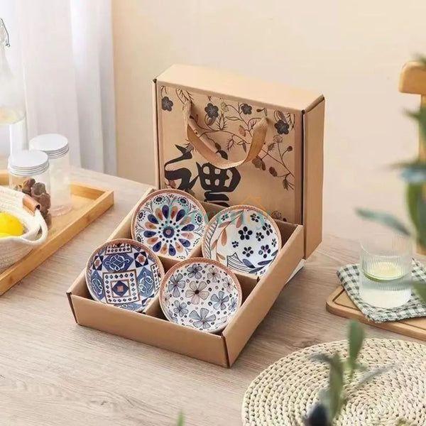 4 Pcs Premium Ceramic Bowl Set