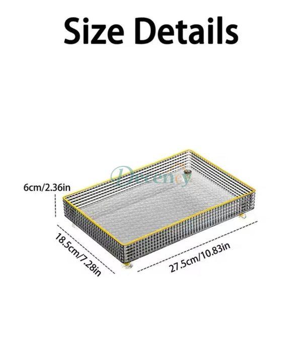 Multipurpose Transparent cosmetics storage Tray