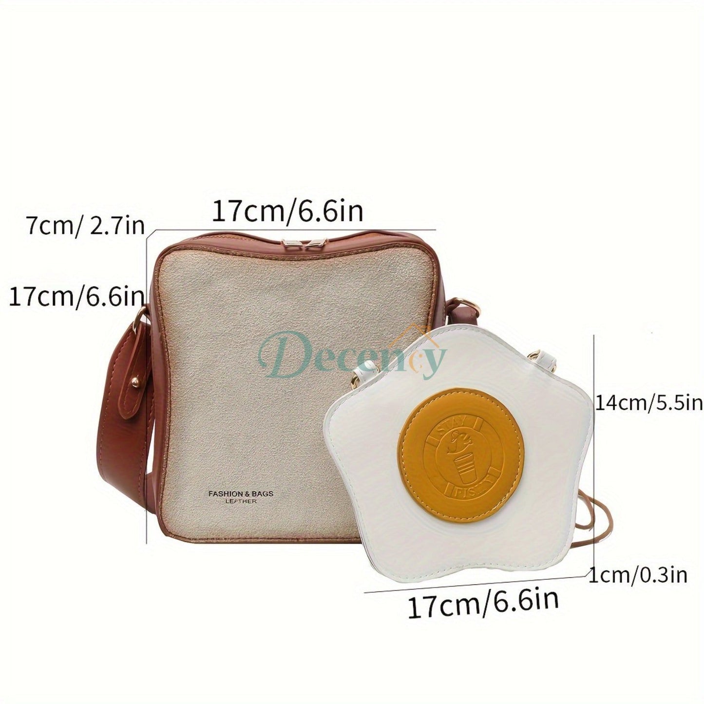 Bread Shape Women Crossbody Bag