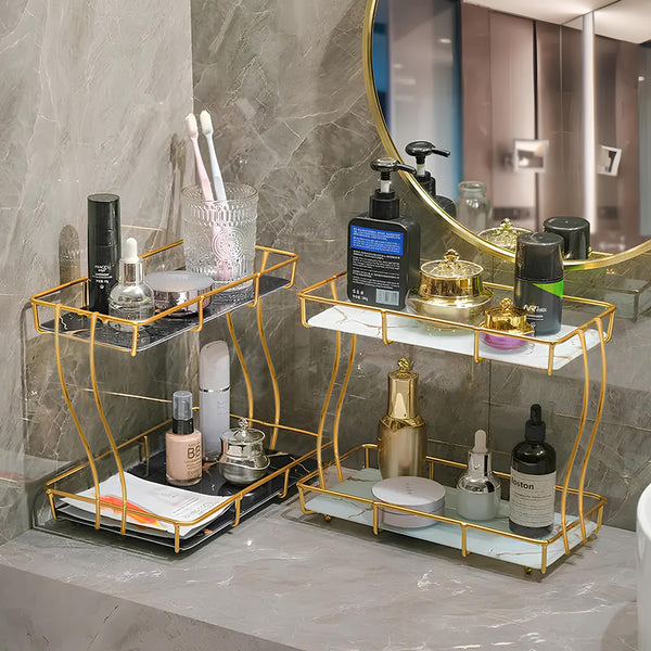 2-Tier Rectangular Golden Vanity Stand Regular priceRs.3,500.00 PKR