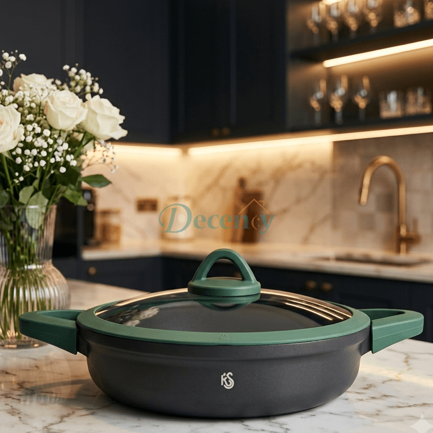 Kitchen Star Cooking Wok 28cm - Non Stick Induction Bottom Wok