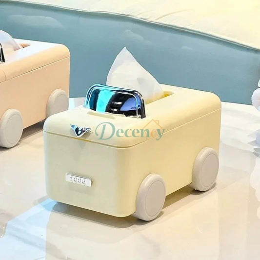 Cute Mini Car Tissue Box Dispenser for Home & Desk Decor