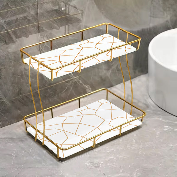 2-Tier Rectangular Golden Vanity Stand Regular priceRs.3,500.00 PKR