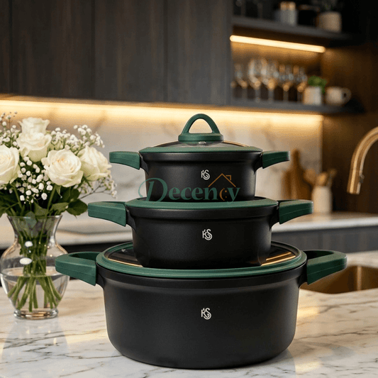 Kitchen Star Non-Stick Cooking Pots Set | Induction Bottom