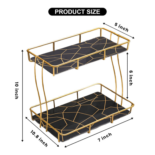 2-Tier Rectangular Golden Vanity Stand Regular priceRs.3,500.00 PKR