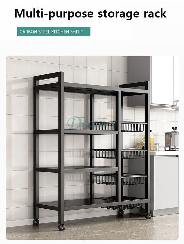 Four-layer Kitchen Basket Storage Rack