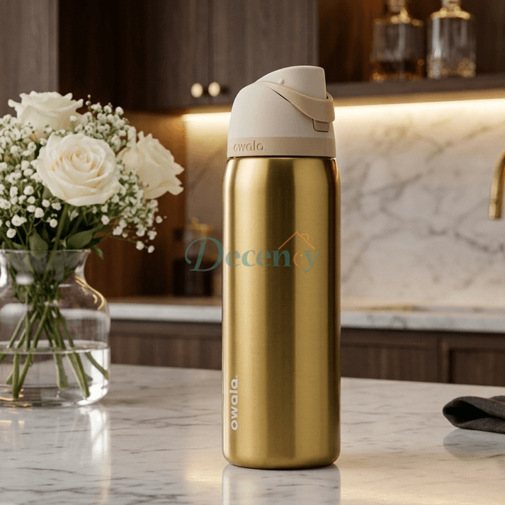 Owala FreeSip Stainless Steel Water Bottle Golden Tune - 32 oz