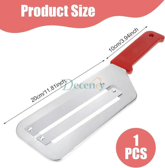Dual Stainless Steel Blade Cabbage Slicer & Shredder Knife