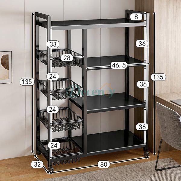 Four-layer Kitchen Basket Storage Rack