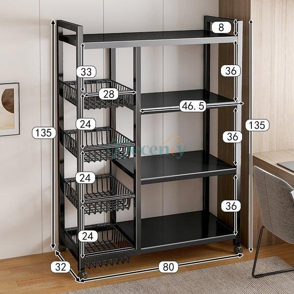 Four-layer Kitchen Basket Storage Rack