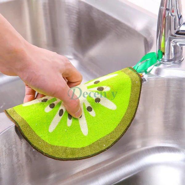 Lovely Fruit Print Hanging Kitchen Towel (Pack Of 4)