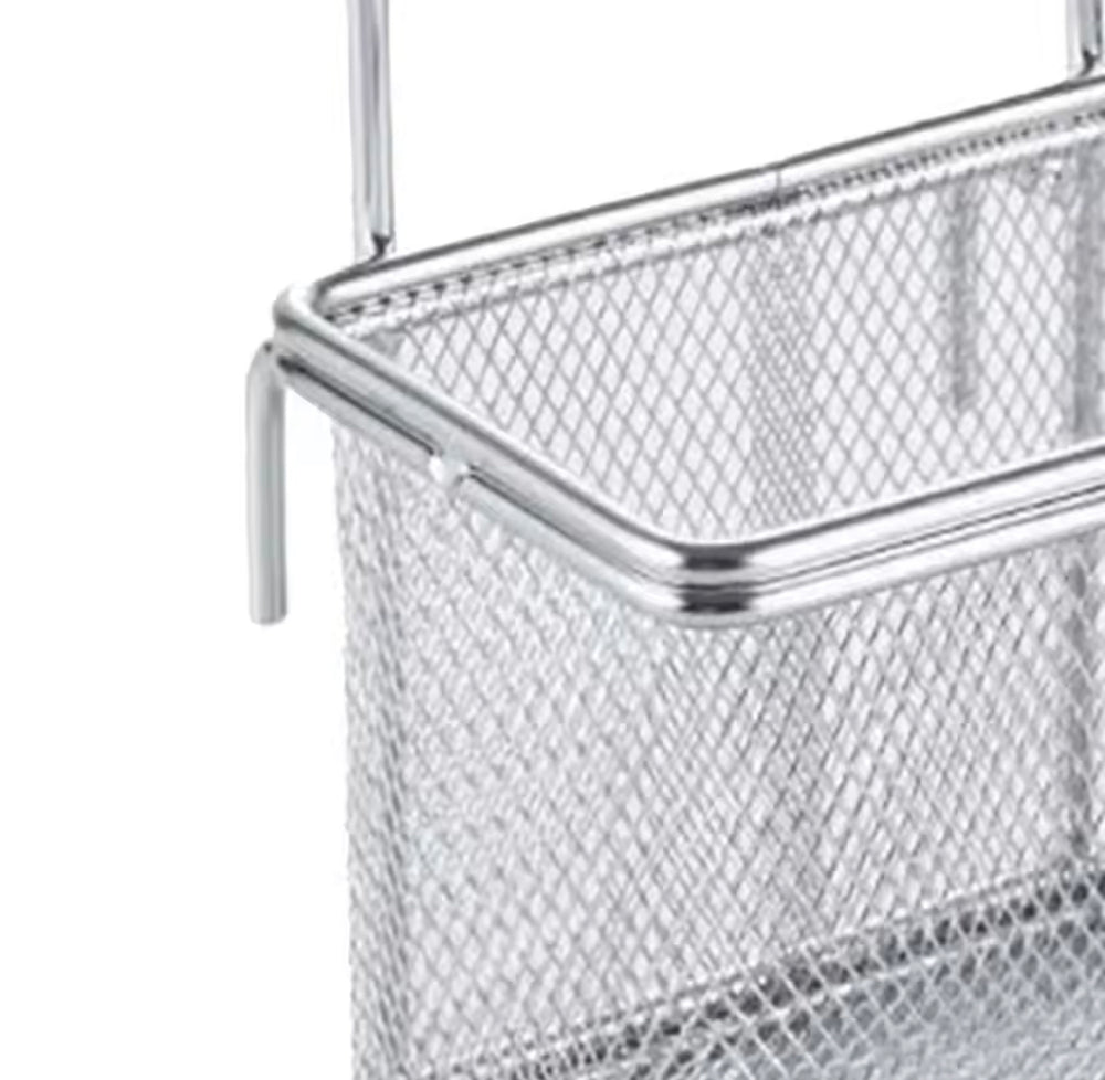 Stainless Steel Deep Fryer Basket with Handle for Kitchen