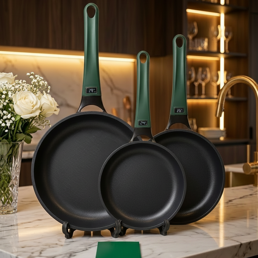 Kitchen Star Granite Fry Pan – Induction Bottom Non-Stick Skillet