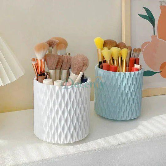 360 Rotating Cosmetics Makeup Brush Organizer