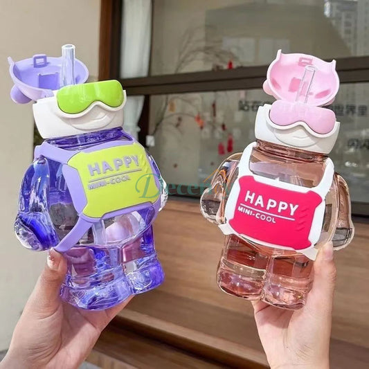 Bear Robot Water Bottle - 600ml
