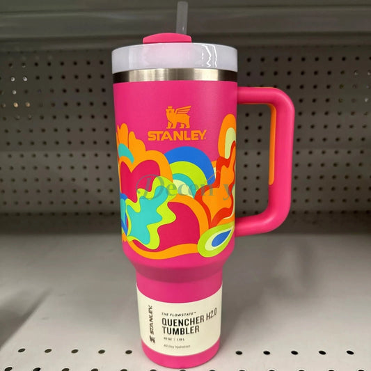 Stanley Cup Exclusive 40oz Quencher H2.0 Tumbler Tropical Wave