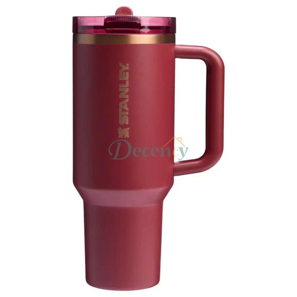THE QUENCHER PROTOUR FLIP STRAW TUMBLER 40OZ - GILDED POMEGRANATE