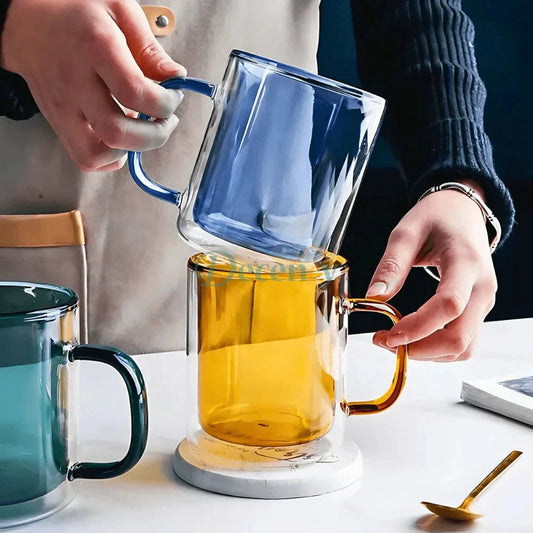 Double Walled Glass Mug