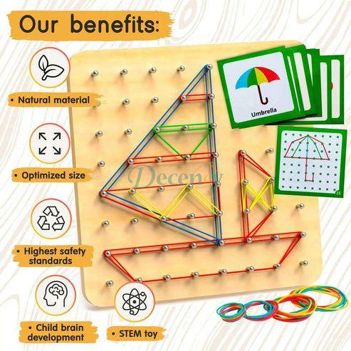 Stem Rubber Band pattern Board Game