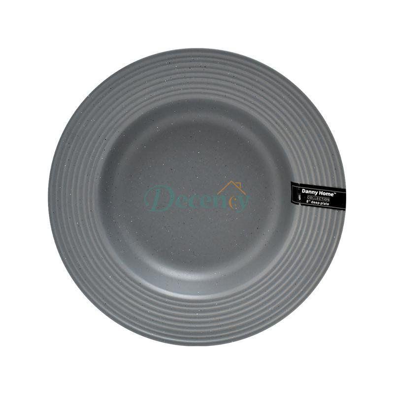 Danny Home Ceramic Round Deep plate 8.5inch