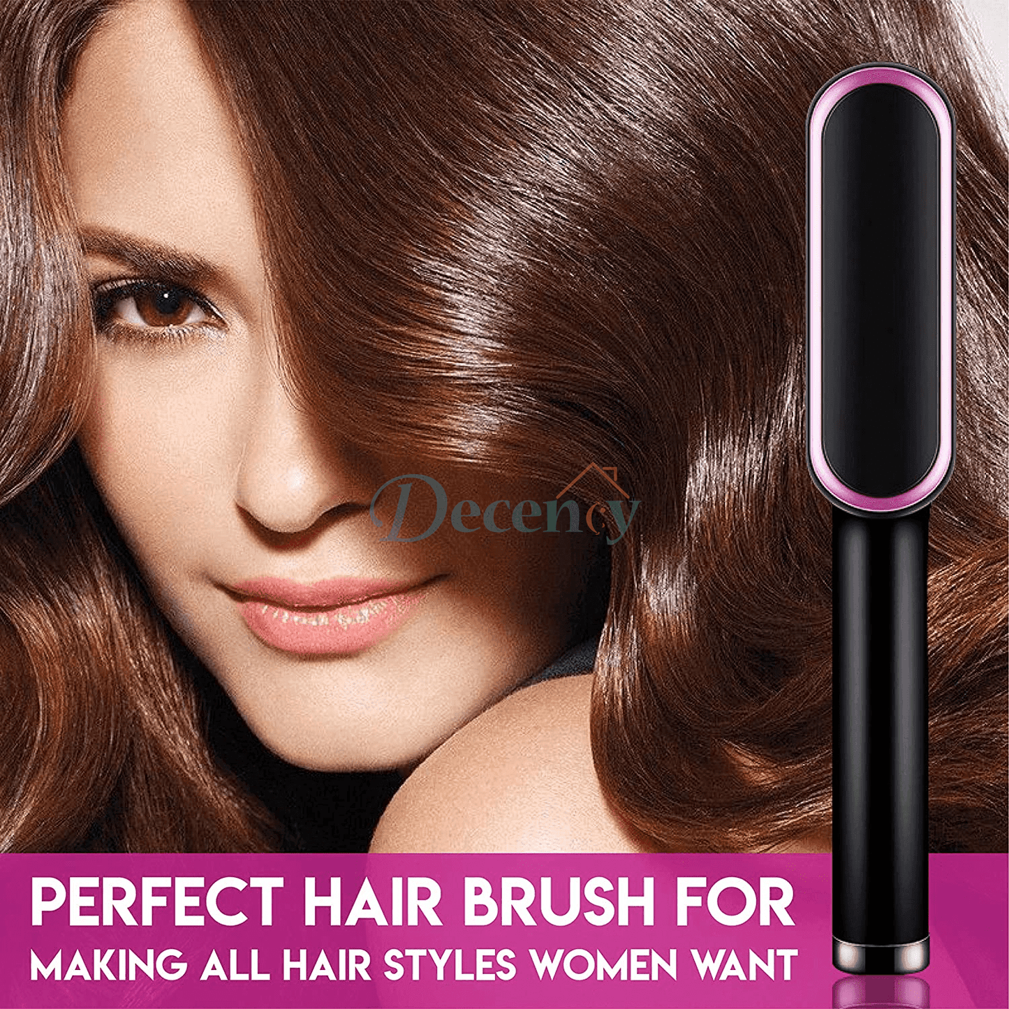 Electric Hair Straightening Brush - Decency