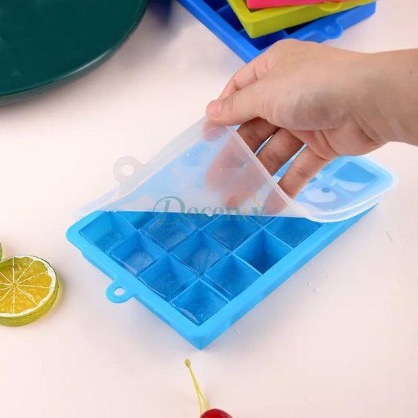 Silicone Ice Cube Tray With Lid - Decency