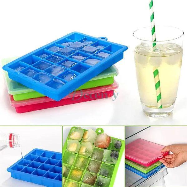 Silicone Ice Cube Tray With Lid - Decency