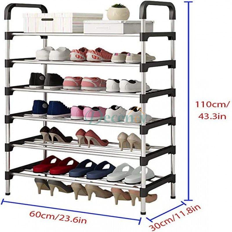 6 Layer Amazing Shoe Rack Stainless Steel - Decency