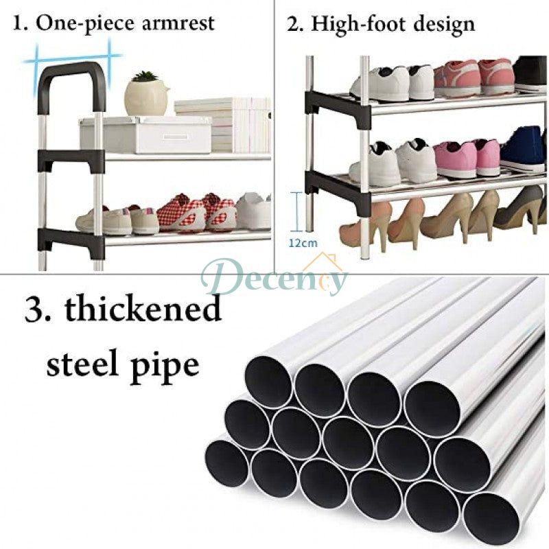 6 Layer Amazing Shoe Rack Stainless Steel - Decency