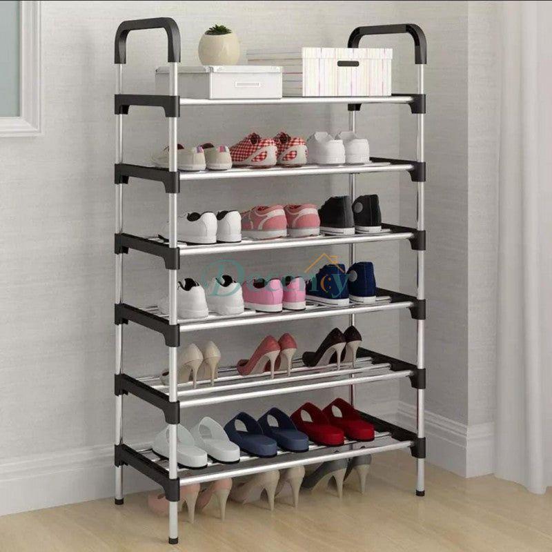 6 Layer Amazing Shoe Rack Stainless Steel - Decency