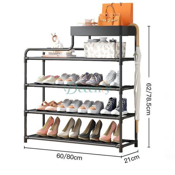 Adjustable Shoe Rack Organizer With Storage Shelf - Decency