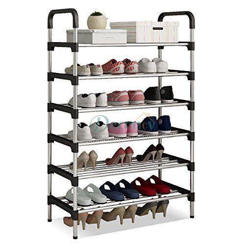 6 Layer Amazing Shoe Rack Stainless Steel - Decency
