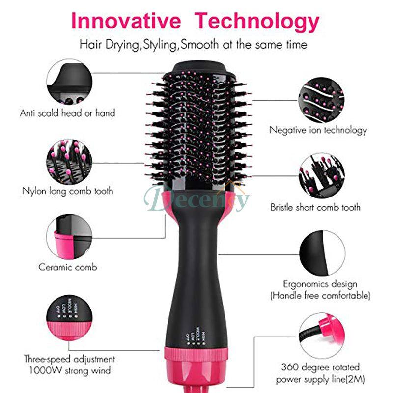 One Step Hot Air Brush (Dryer + Styler) - Decency
