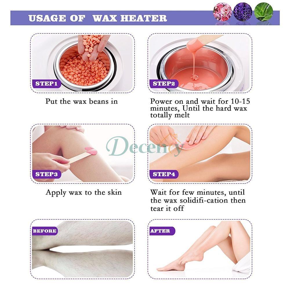 Konsung Hard Hot Wax Beans 100g - Decency