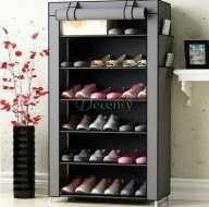 6 Layer Shoe Rack Shelf With Fabric Cover - Decency