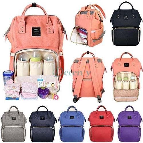 Mommy Backpack - Water Resistant Baby Accessories Bag - Decency